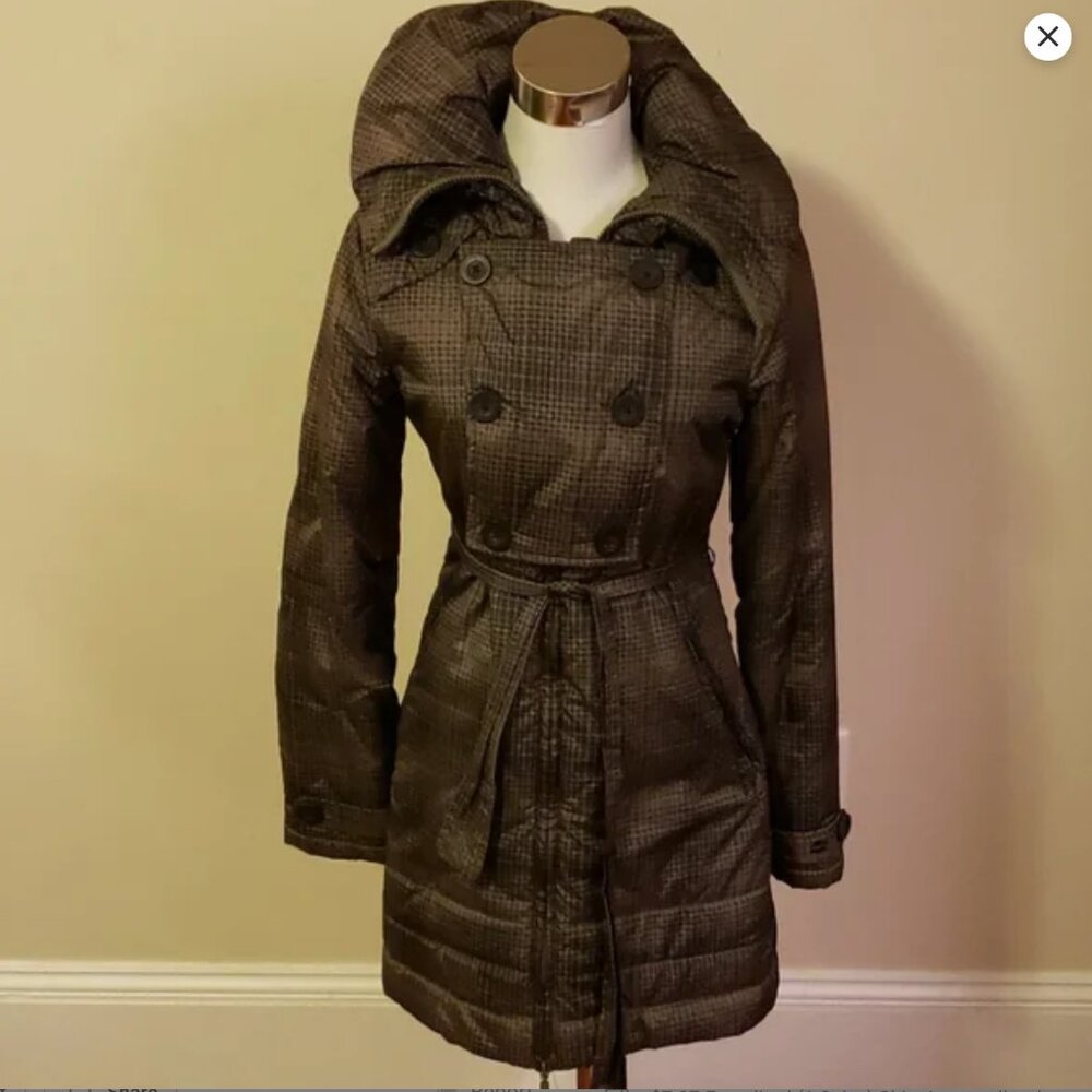 Billabong puffy belted peacoat